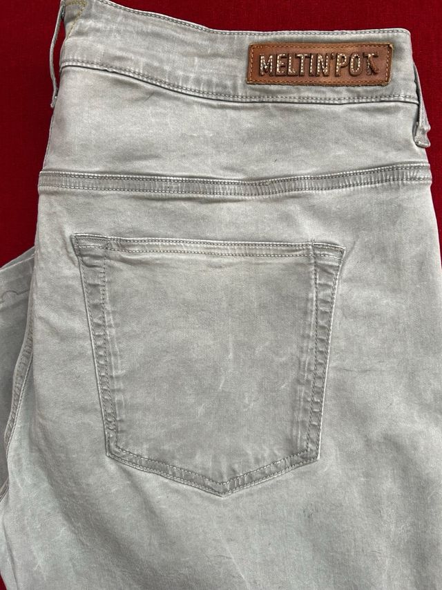 Jeans donna Meltin Pot beige