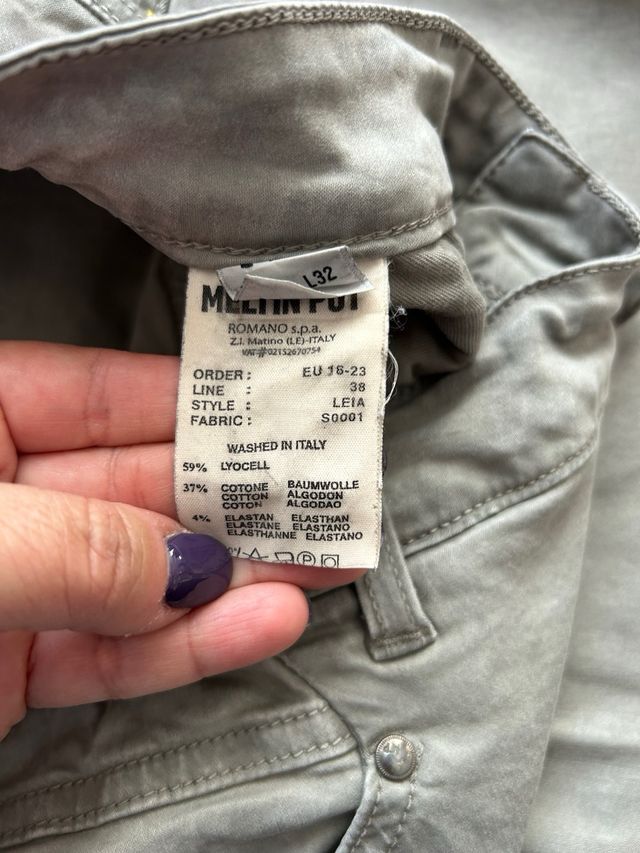 Jeans donna Meltin Pot beige