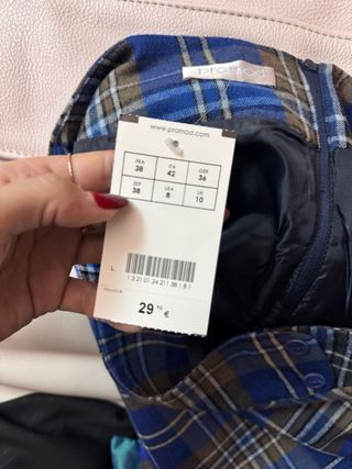 Gonna a quadri autunnale