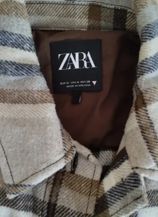 Camisa de lana Zara Talla M