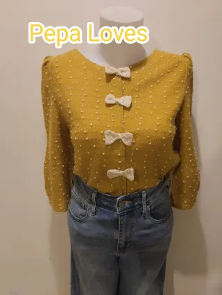 Jersey Pepa Loves mostaza talla S