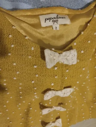 Jersey Pepa Loves mostaza talla S