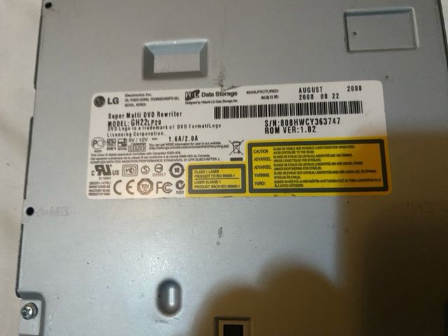 Grabadora DVD LG GH22 SATA PC