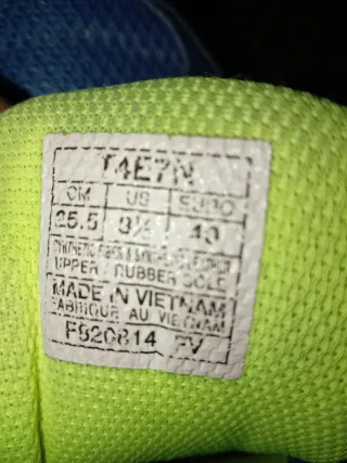 Zapatillas ASICS azules y moradas