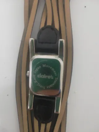 Reloj de pulsera mujer negro y dorado