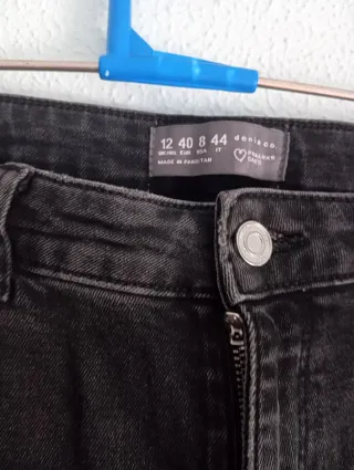 Pantalones vaqueros negros talla 40