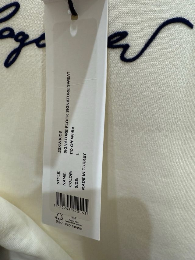 Sudadera Karl Lagerfeld Blanca Nueva