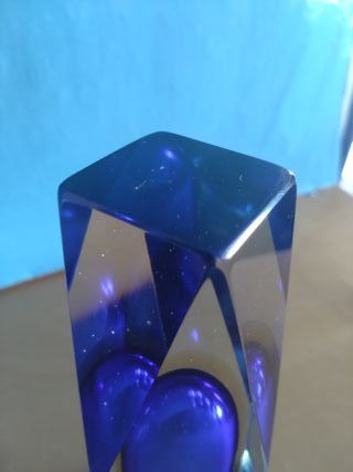 Vaso Vetro Murano Blu Flavio Poli Seguso