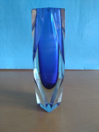 Vaso Vetro Murano Blu Flavio Poli Seguso