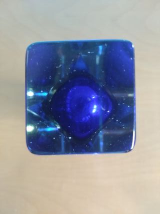 Vaso Vetro Murano Blu Flavio Poli Seguso