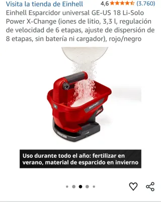 Esparcidor Einhell GE-US 18 Li-Solo