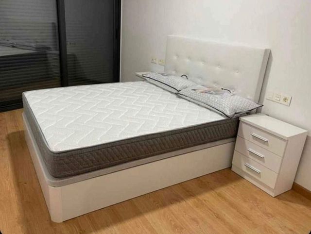 Colchón viscoelástico 26cm y canapé abatible