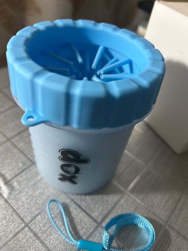 Limpia Patas Perro Azul