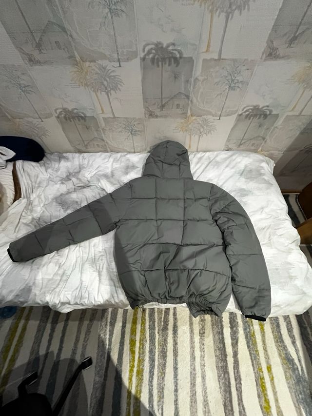 Abrigo Pull&Bear Gris Talla S