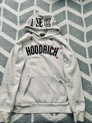 Sudadera Hoodrich Blanca con Logo Negro