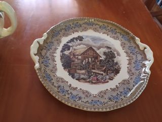 Juego de té Cartuja de Sevilla Viejo Molino