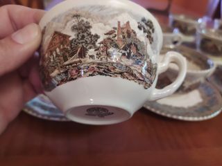 Juego de té Cartuja de Sevilla Viejo Molino