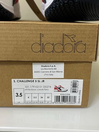 Scarpe Diadora donna Tg 36 Bianche Rosse