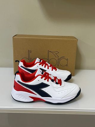 Scarpe Diadora donna Tg 36 Bianche Rosse
