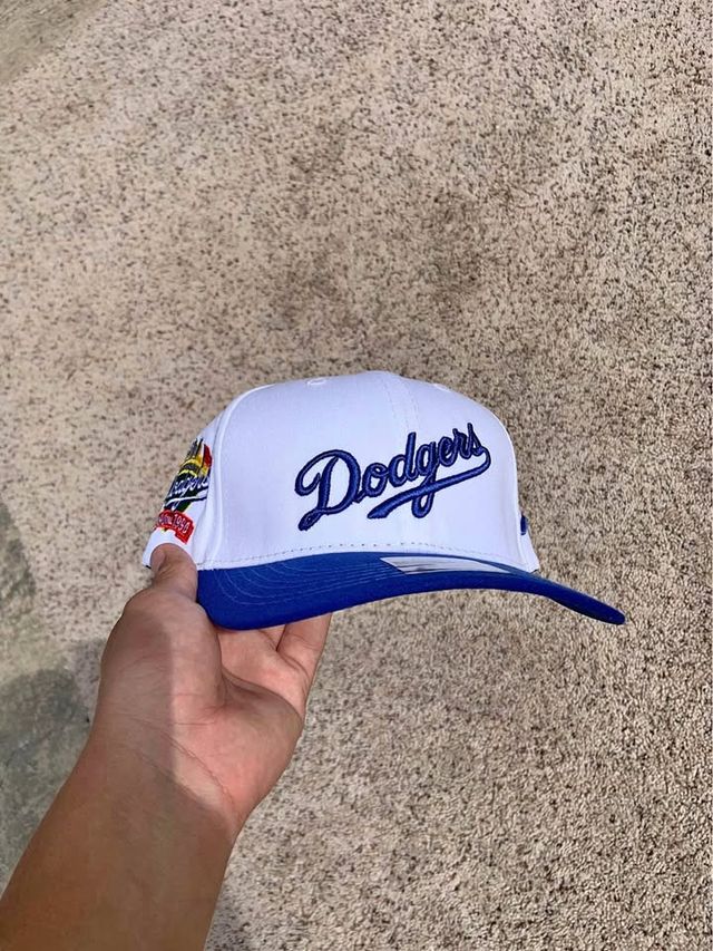 Gorra Dodgers Blanca y Azul