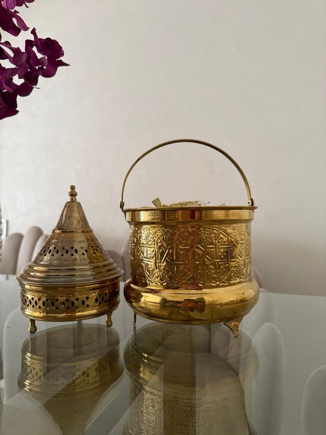 Juego de 2 piezas de latón para decoración