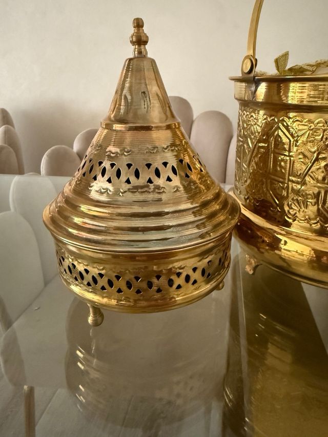 Juego de 2 piezas de latón para decoración