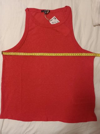 Camiseta sin mangas rosa fucsia KIABI Talla M