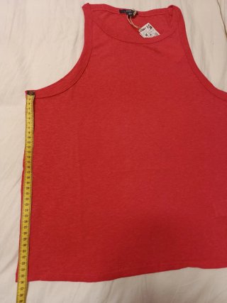 Camiseta sin mangas rosa fucsia KIABI Talla M