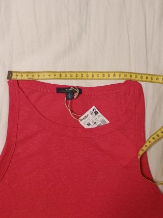 Camiseta sin mangas rosa fucsia KIABI Talla M