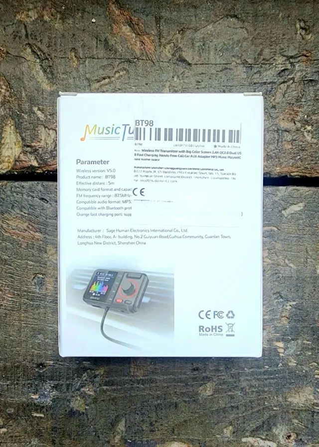 Transmisor FM Bluetooth BRAND QC 3.0