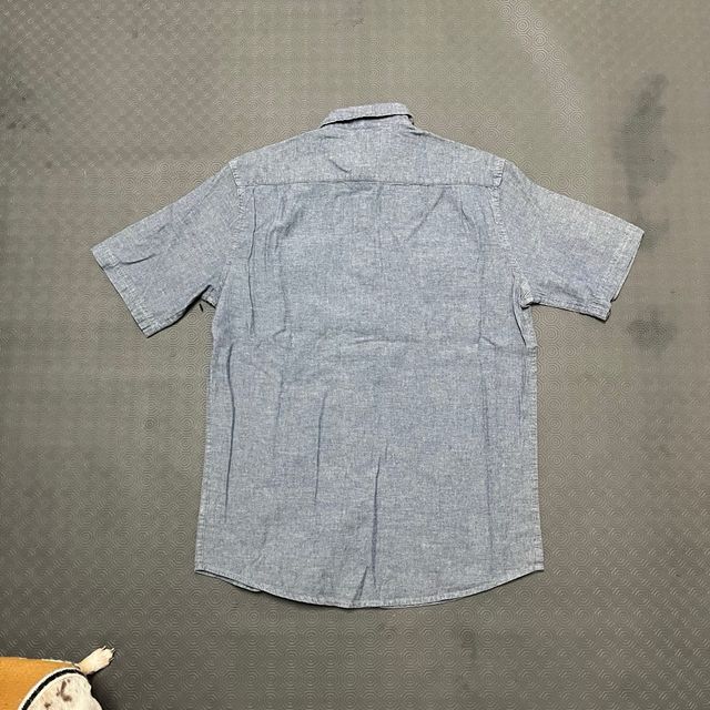 Camisa Wrangler S Algodão Azul/Cinza