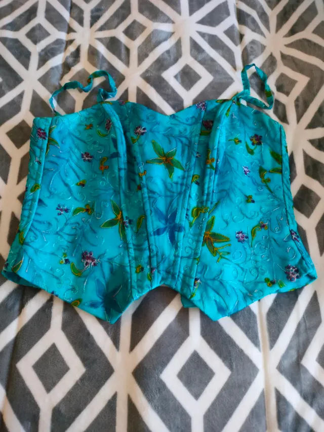 Vestido de fiesta azul turquesa