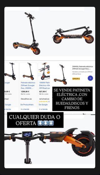 Patinete Eléctrico ZWheel Zcougar Duo