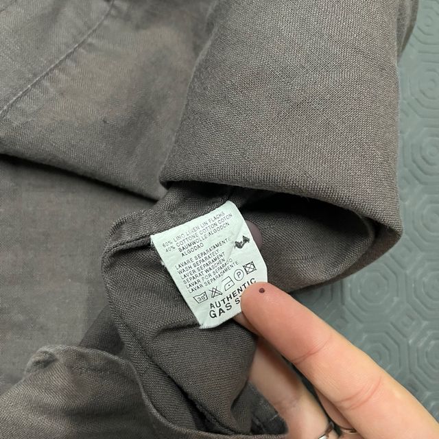 Camisa GAS Vintage Linho Castanha L