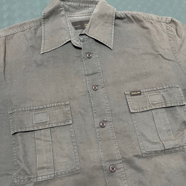 Camisa GAS Vintage Linho Castanha L