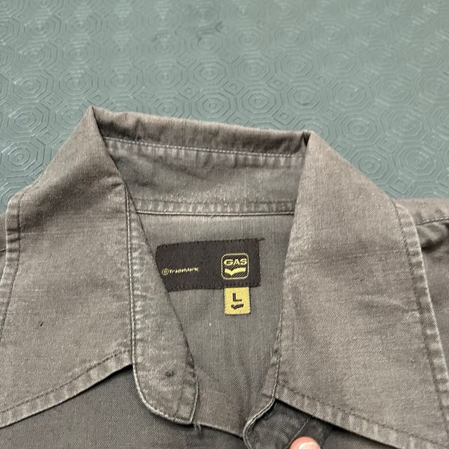 Camisa GAS Vintage Linho Castanha L