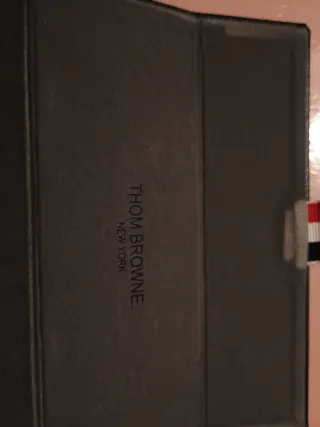 Funda Gafas Thom Browne Lujo Negra/Gris