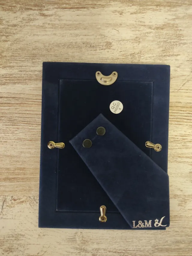 Marco de fotos L&M plateado notas musicales