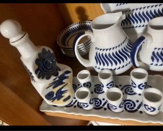 Juego Botella, Bandeja y 6 Chupitos de Sargadelos