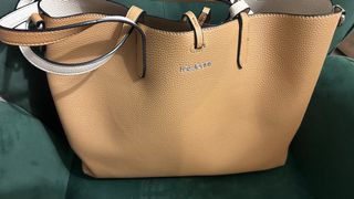 Bolso Lois Jeans Beige y Blanco 2 en  1