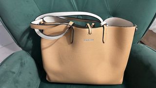 Bolso Lois Jeans Beige y Blanco 2 en  1