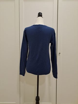 Jersey  azul marino con letra W Inside Knitwear