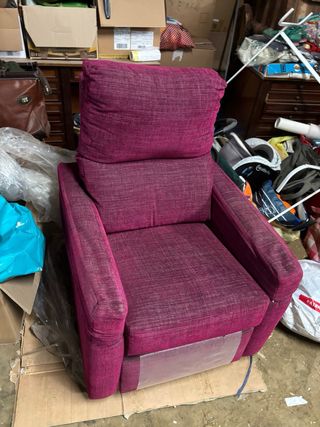 2 Sillones Relax Tela Morado