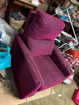 2 Sillones Relax Tela Morado