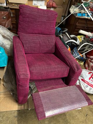 2 Sillones Relax Tela Morado