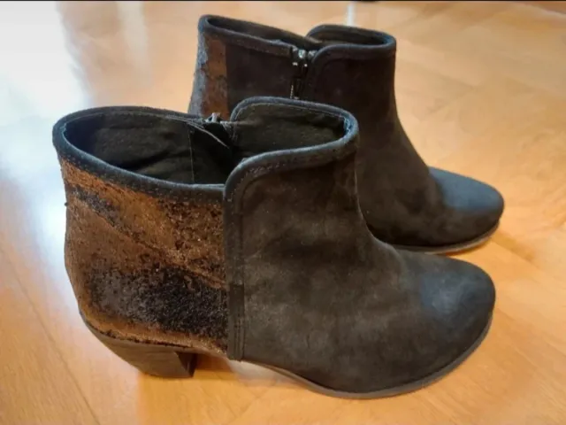 Botines FOSCO ante negro con brillos (N°38)