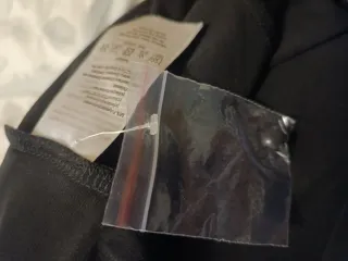 Vestido fiesta negro destellos plata Talla M