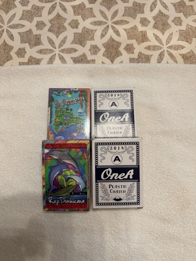 Lote de 4 baralhos de cartas