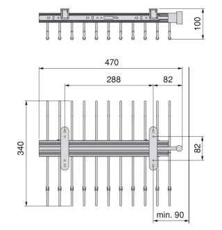 Pantalonero extraíble armario perchero