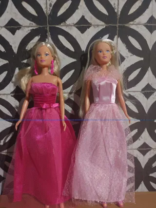 Muñeca tipo Barbie Vestido Rosa